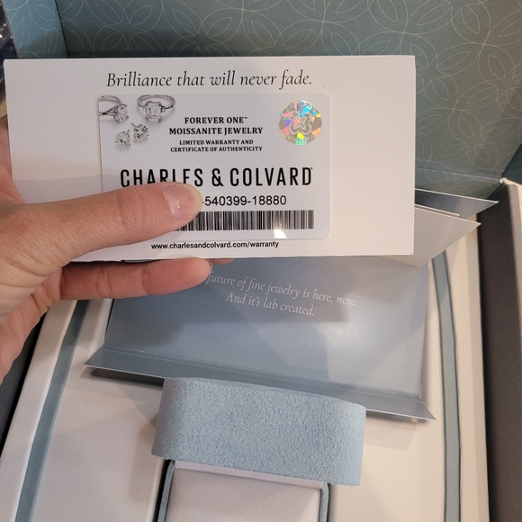 NWT Charles and Colvard moissanite ring engagement - Picture 7 of 12